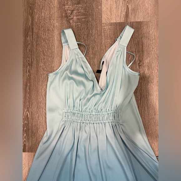 white house black market Blue Brown Ombré Column Dress size Xxs - Picture 12 of 14